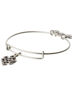 Alex and Ani Endless Knot Charm Bangle Bracelet - Silver